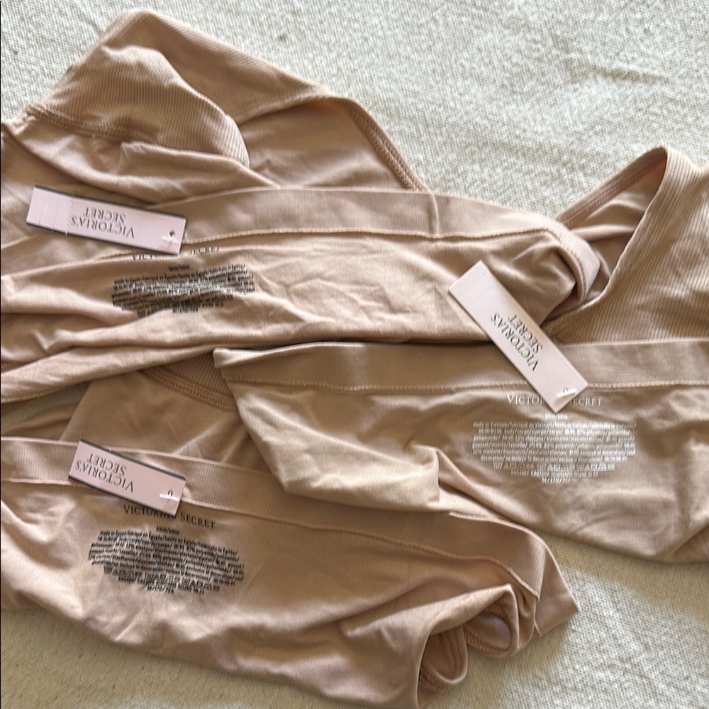 Victoria's Secret Women's Tan High-Leg Bikinis- Pack of 3 NWT - Picture 3 of 5